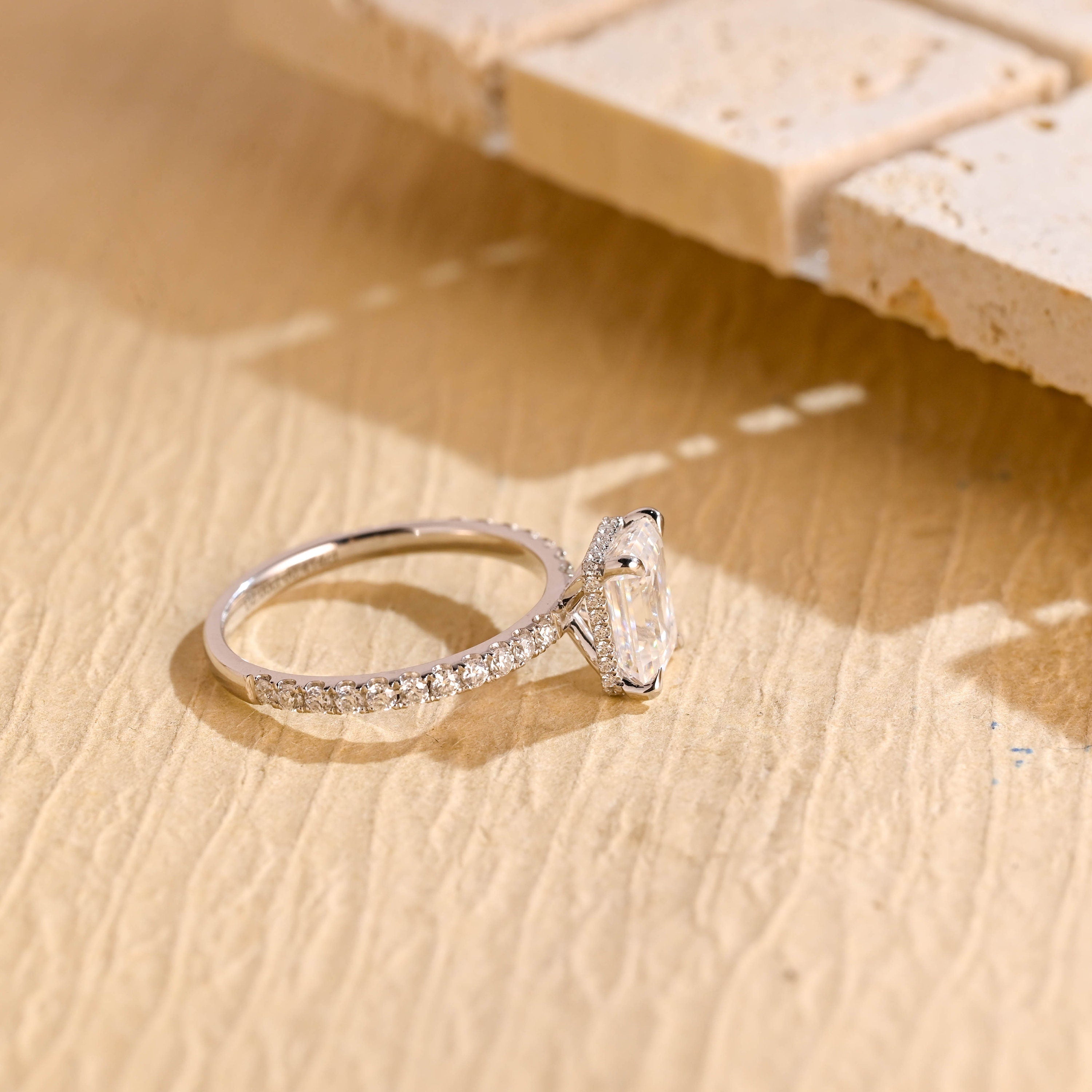 Moissanite Engagement Ring