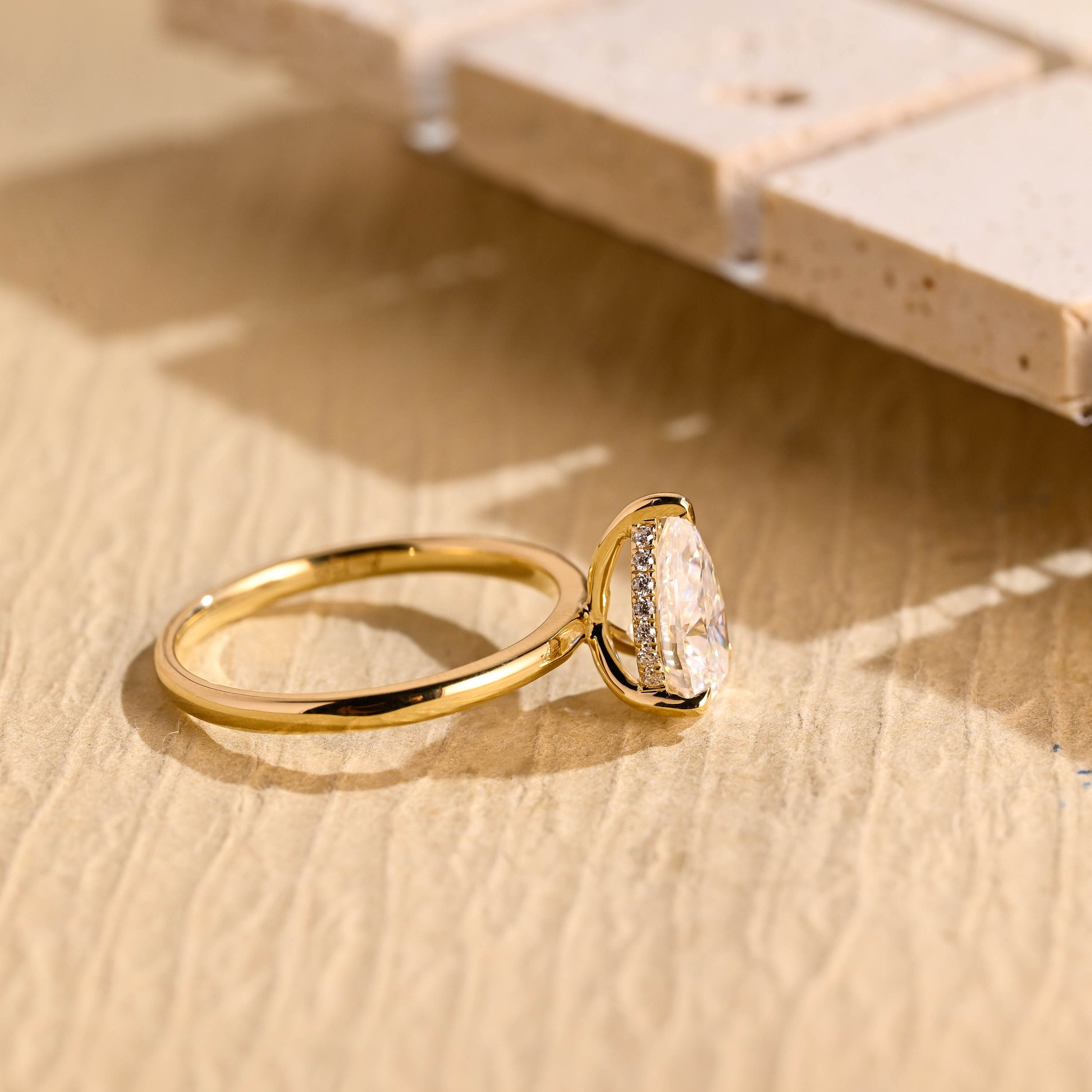Moissanite Diamond Engagement Ring