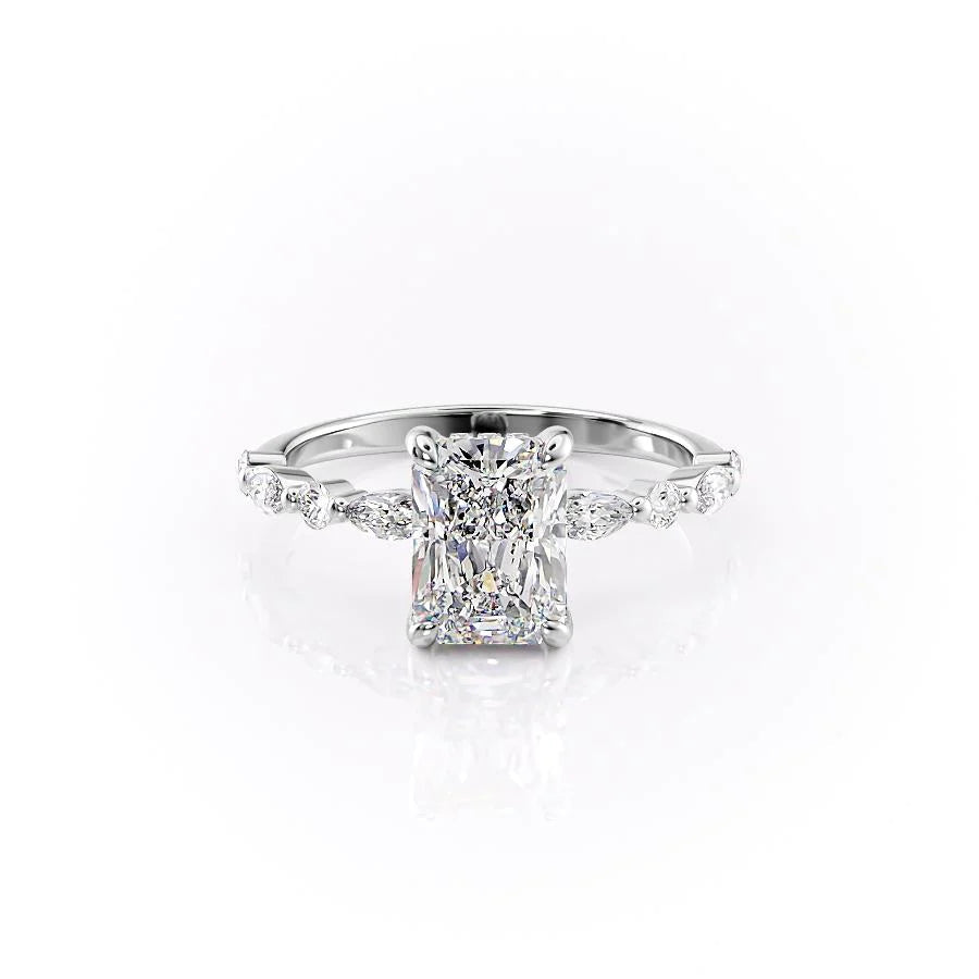 Radiant Cut Moissanite Engagement Ring