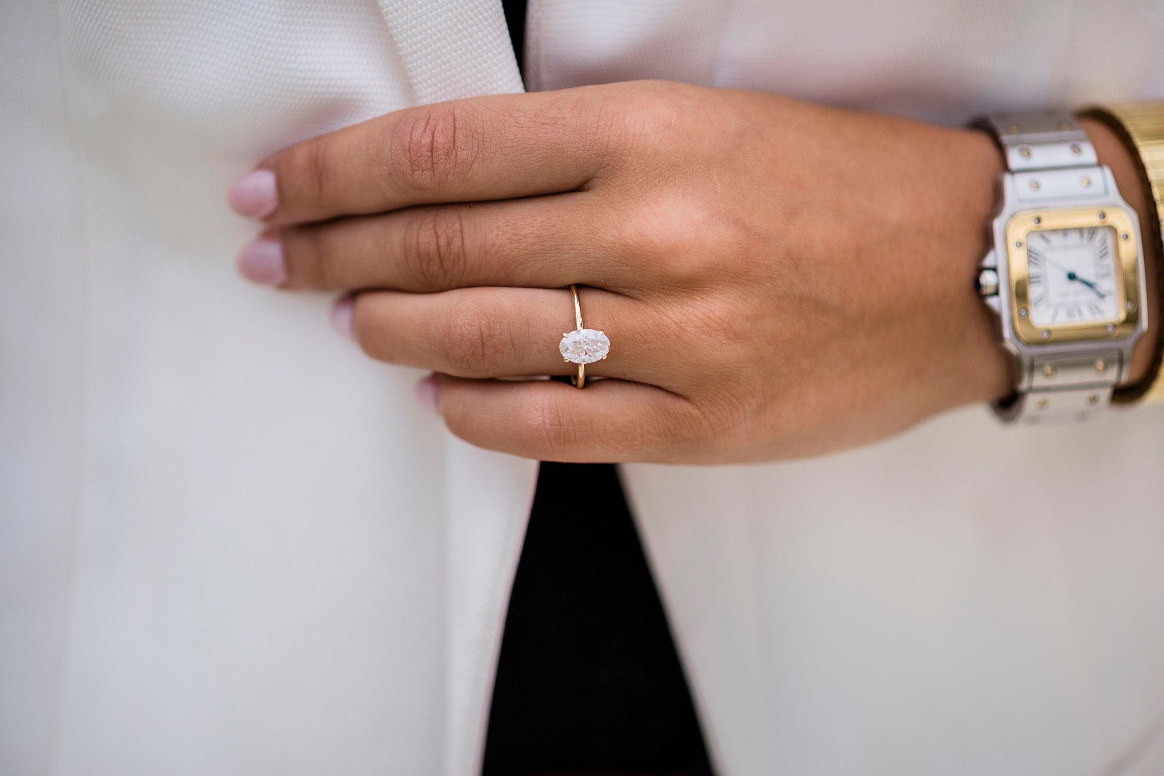 Luxury Moissanite Engagement Ring
