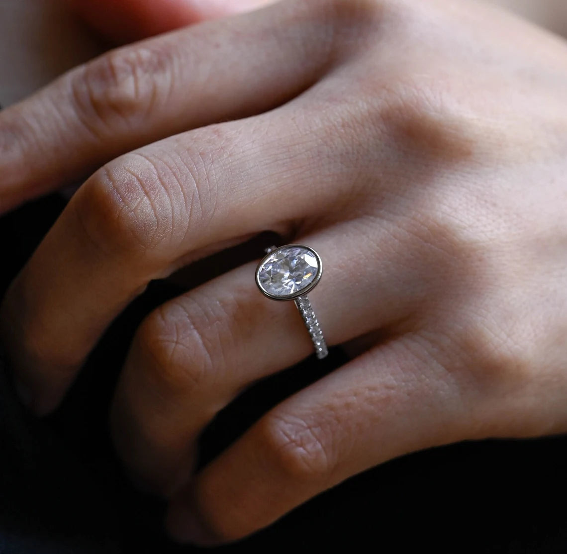 Oval Solitaire Ring