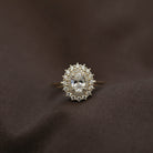 Oval Halo Bridal Ring