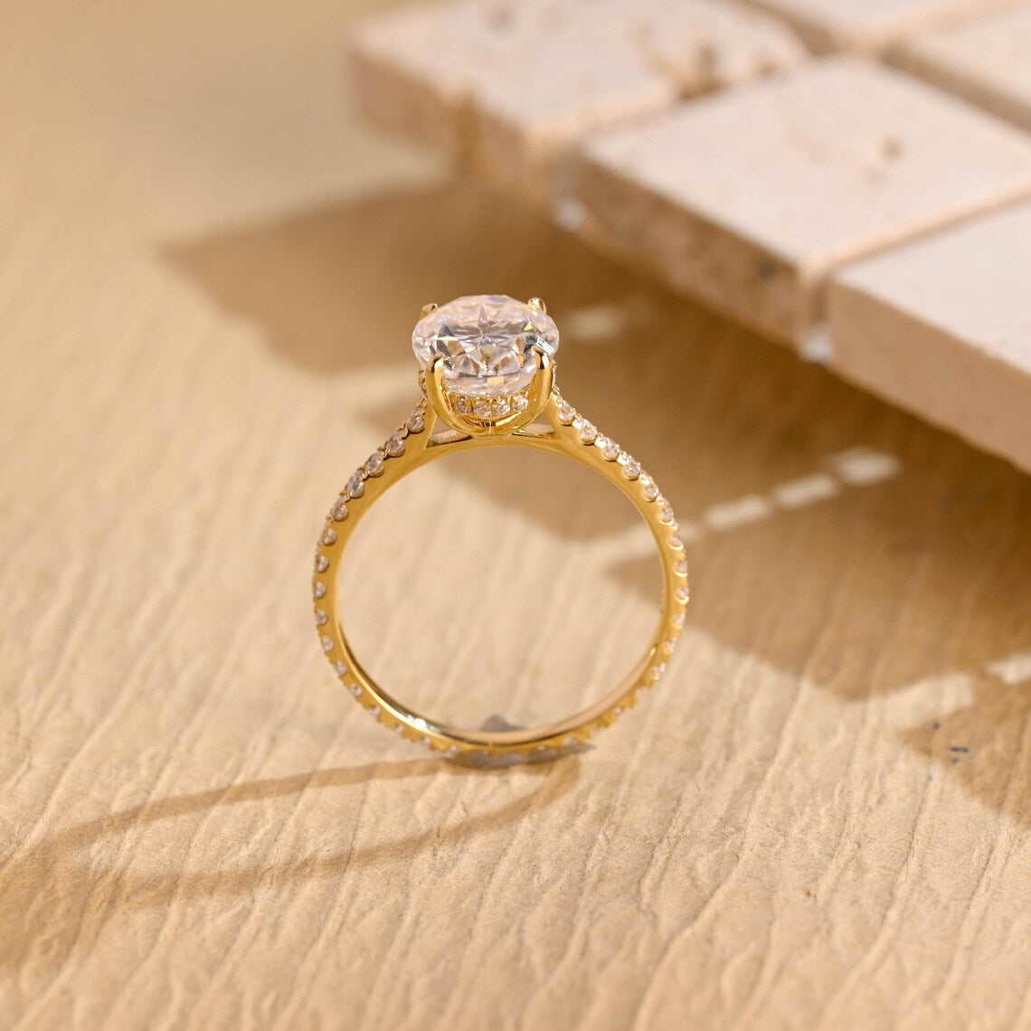 Oval Shape Engagement Ring