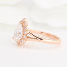 Pear Cut Diamond Halo Ring
