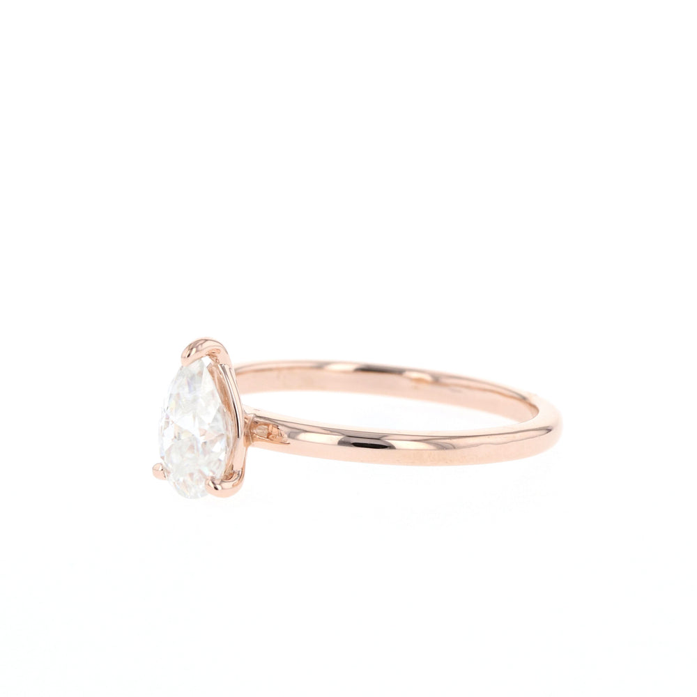 Pear Moissanite Ring