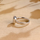 1ct moissanite bezel engagement ring radiant cut