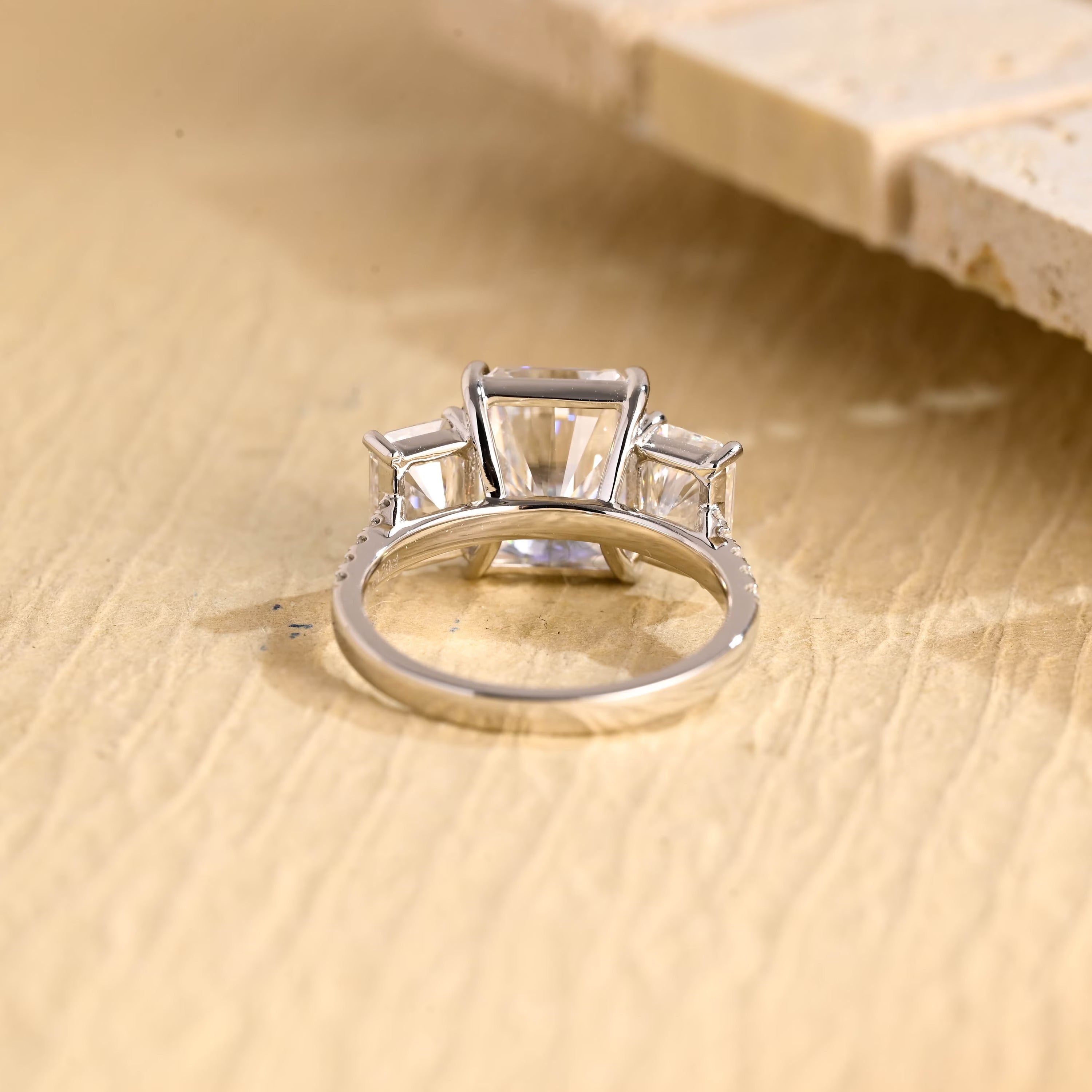 Radiant Cut Moissanite Engagement Ring