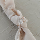 Round Moissanite Diamond Ring