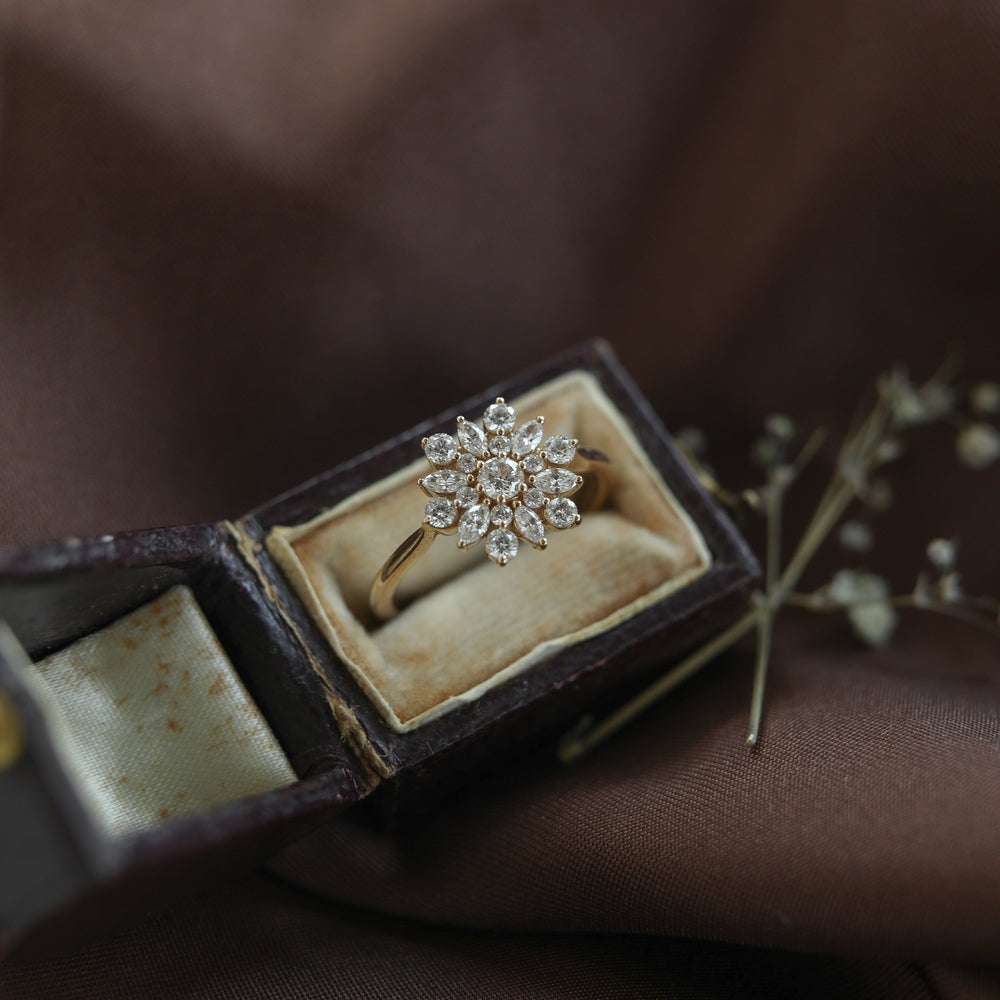 Cluster Engagement Ring