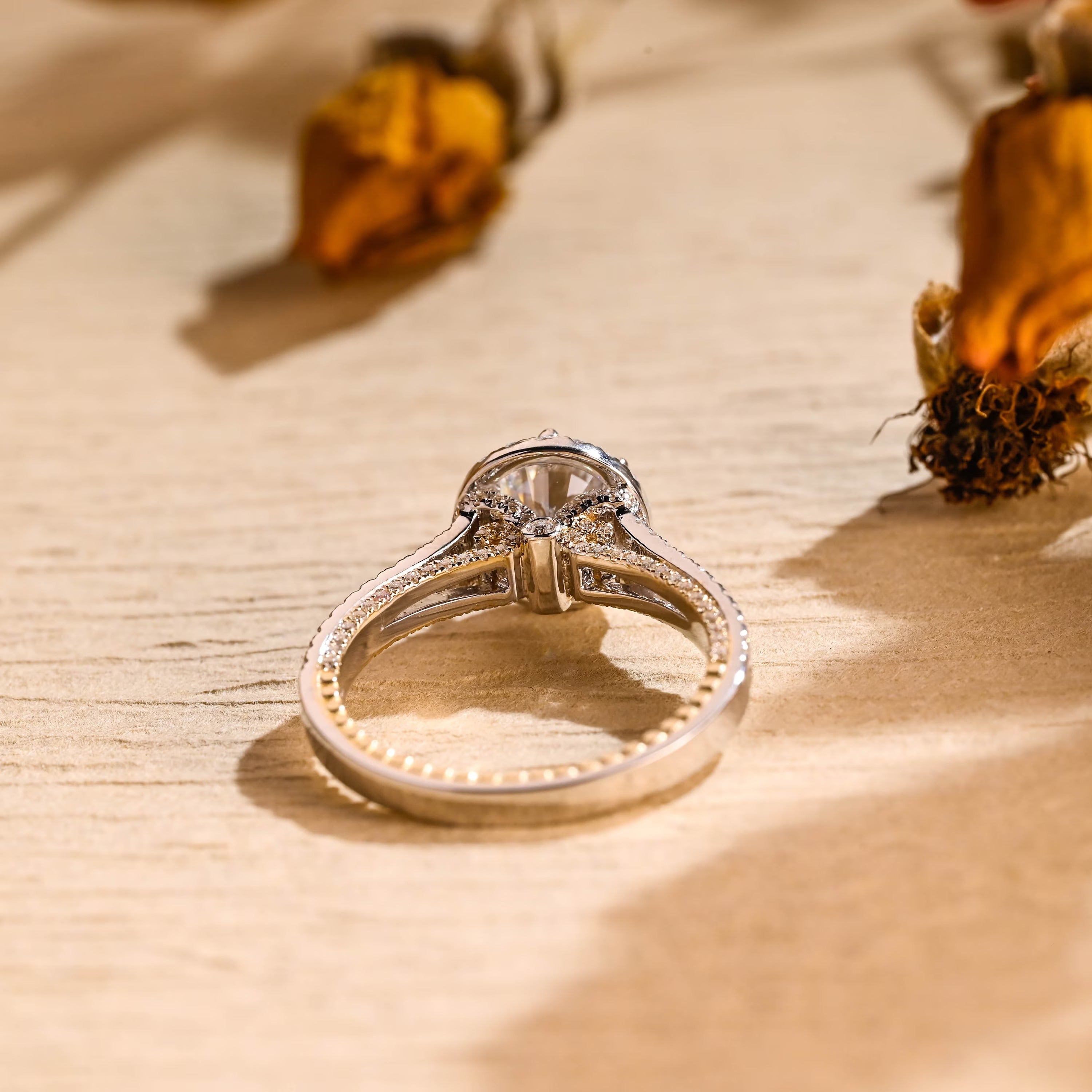 Round Brilliant Moissanite Ring
