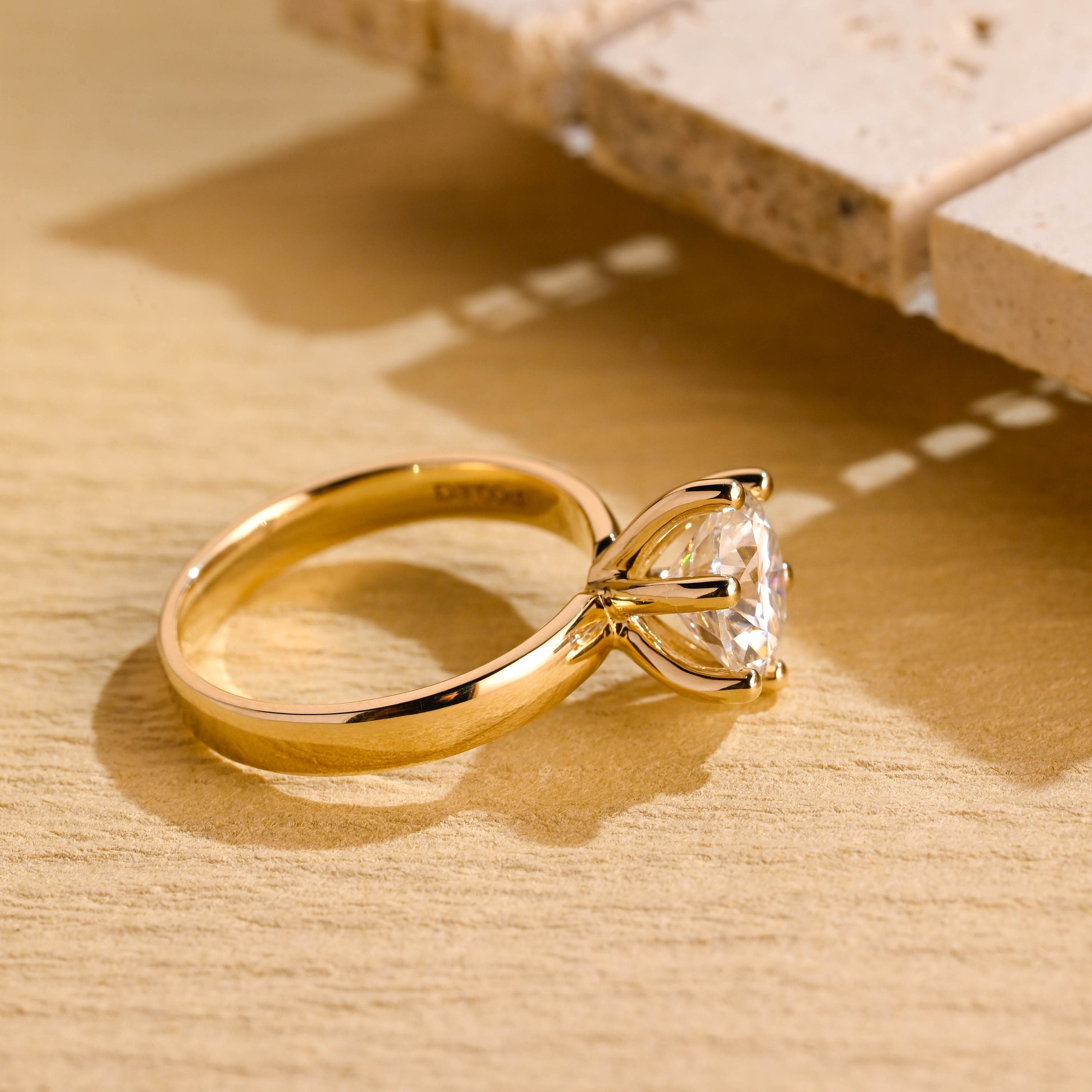 Moissanite Diamond Engagement Ring