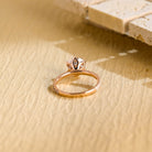 Round Cut Moissanite Engagement Ring