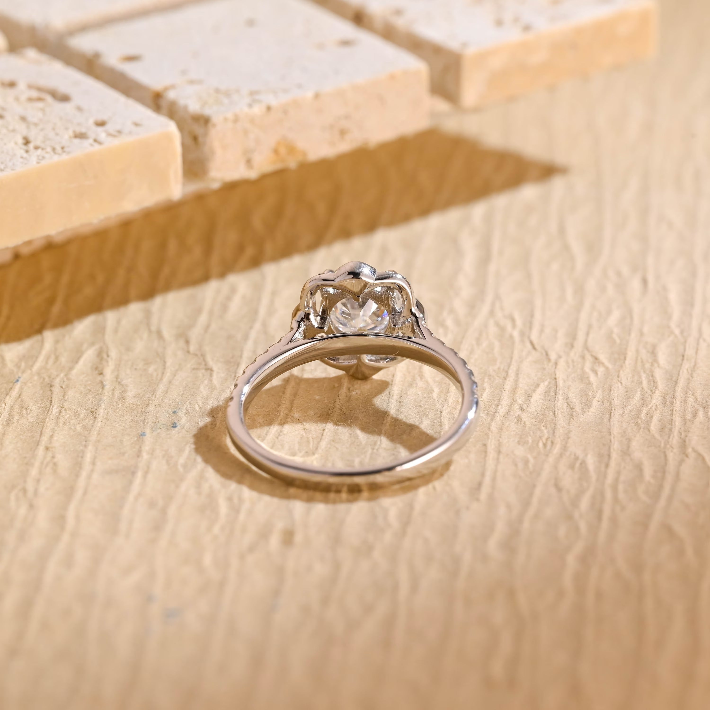 Round Brilliant Moissanite Ring