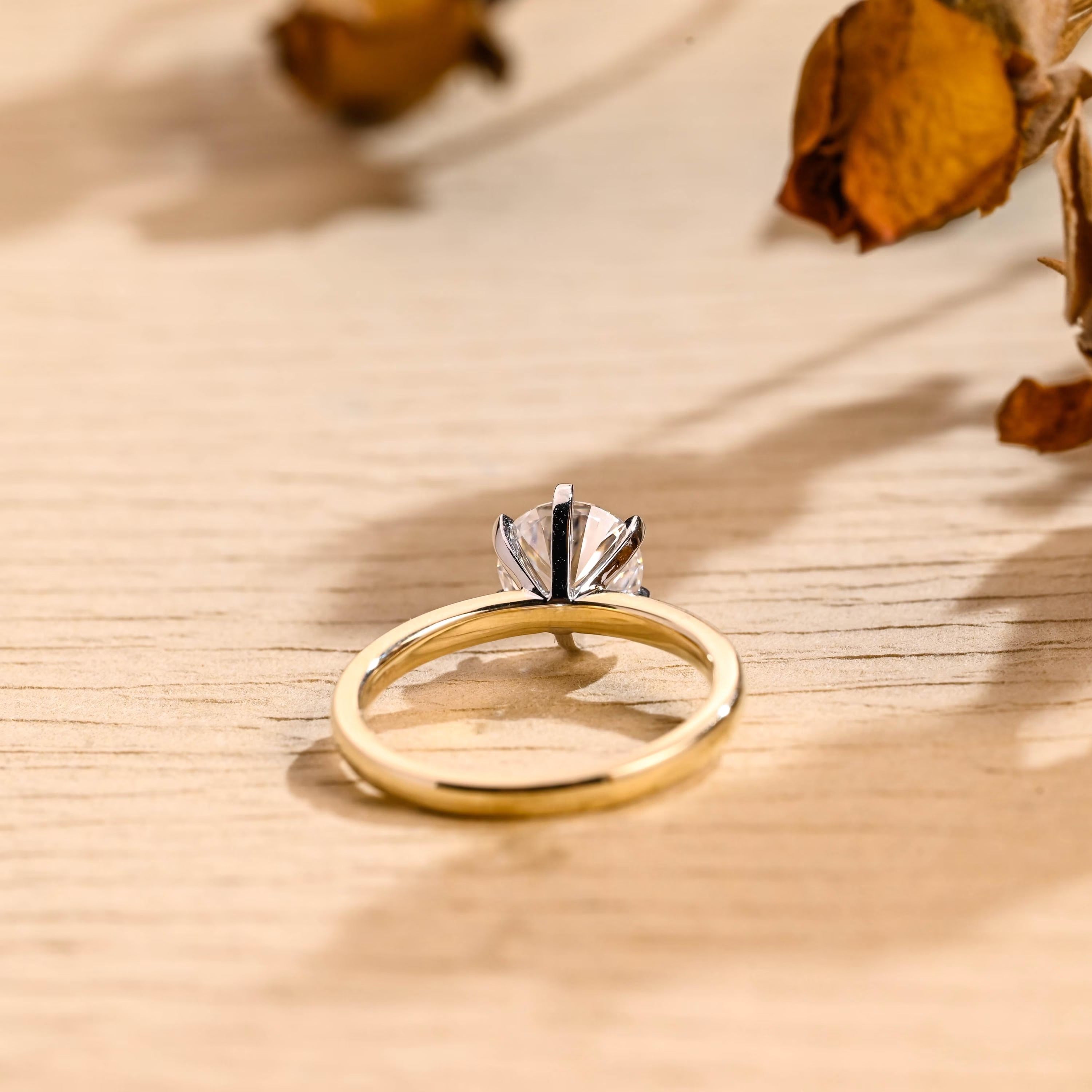 Diamond Accent Moissanite Ring