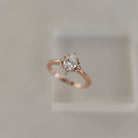 1.20CT Oval Solitaire Vintage Moissanite Diamond Engagement Ring