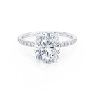 Elongated Cushion Cut Moissanite Ring