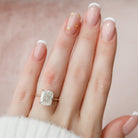 Hidden Halo Moissanite Ring