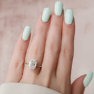 Hidden Halo Moissanite Ring