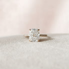 Elongated Cushion Cut Moissanite Ring