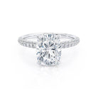 Cushion Moissanite Engagement Ring