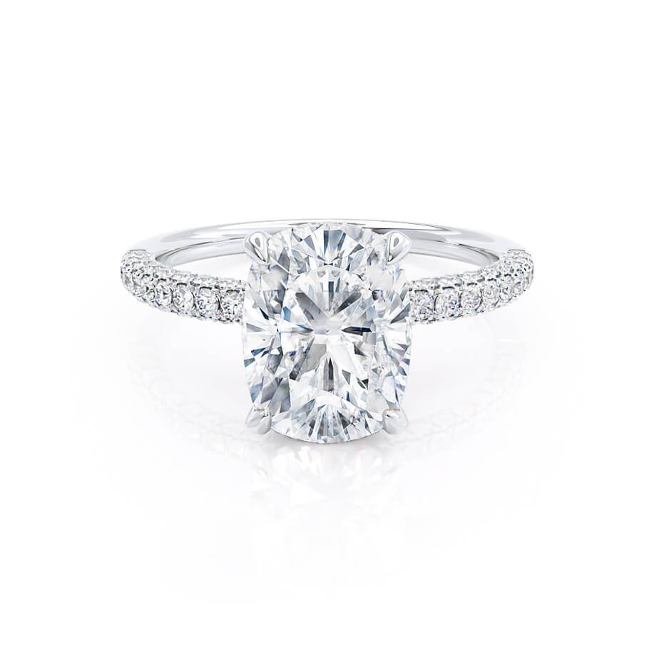 Cushion Moissanite Engagement Ring