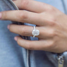 Elongated Cushion Diamond Ring