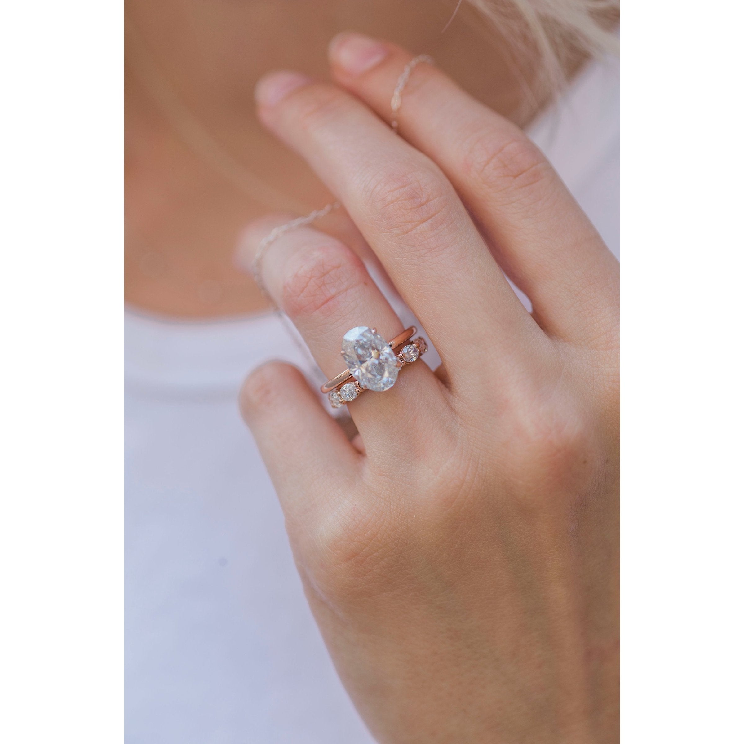 Solitaire Moissanite Ring
