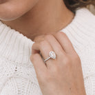 Four Prong Moissanite Ring