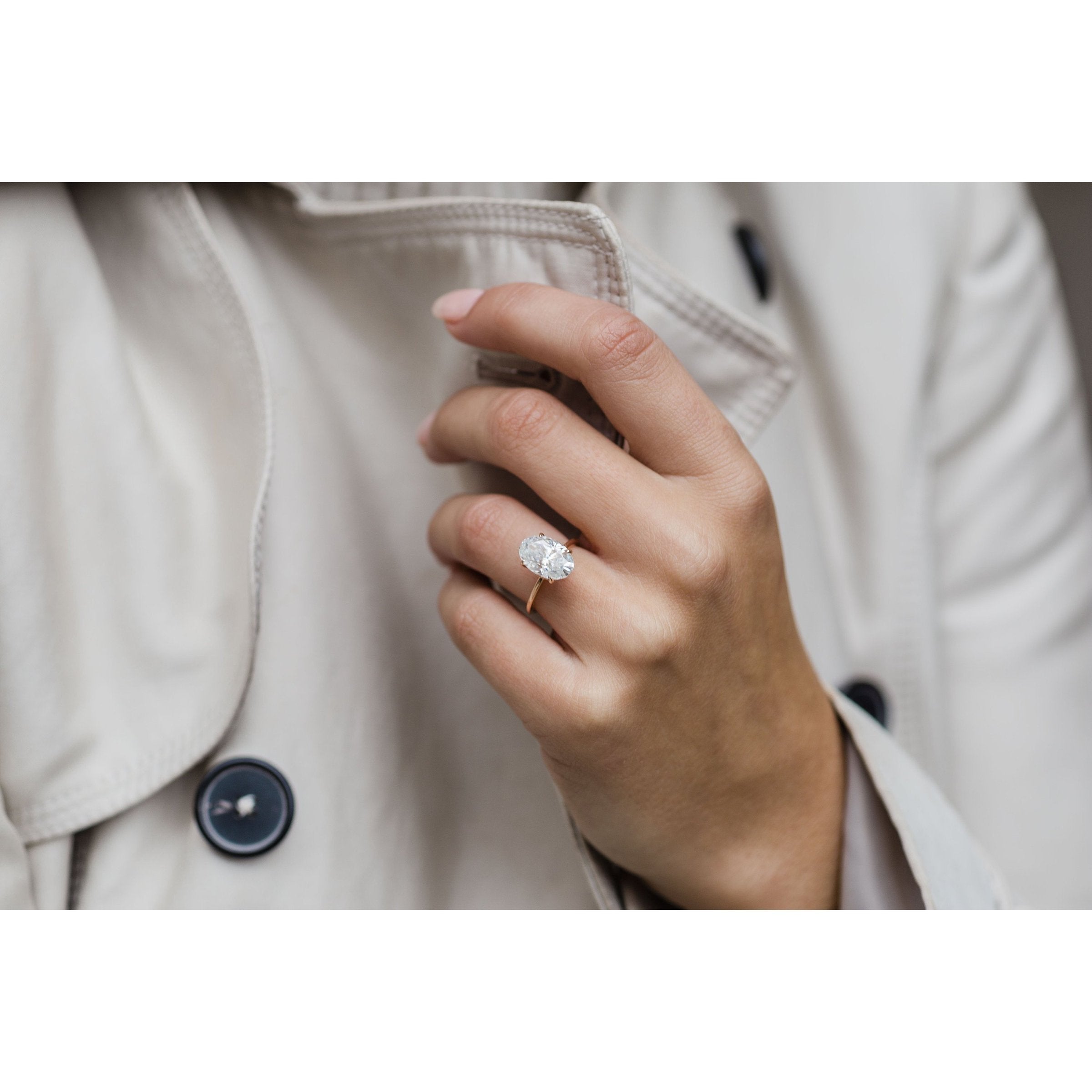 Diamond Alternative Engagement Ring