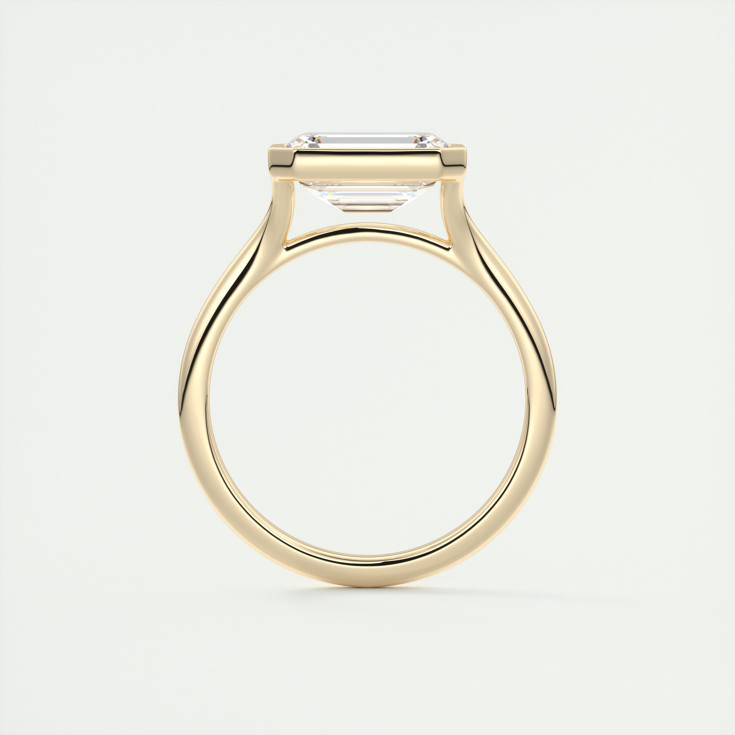 Bezel Set Engagement Ring
