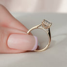 Hidden Halo Engagement Ring