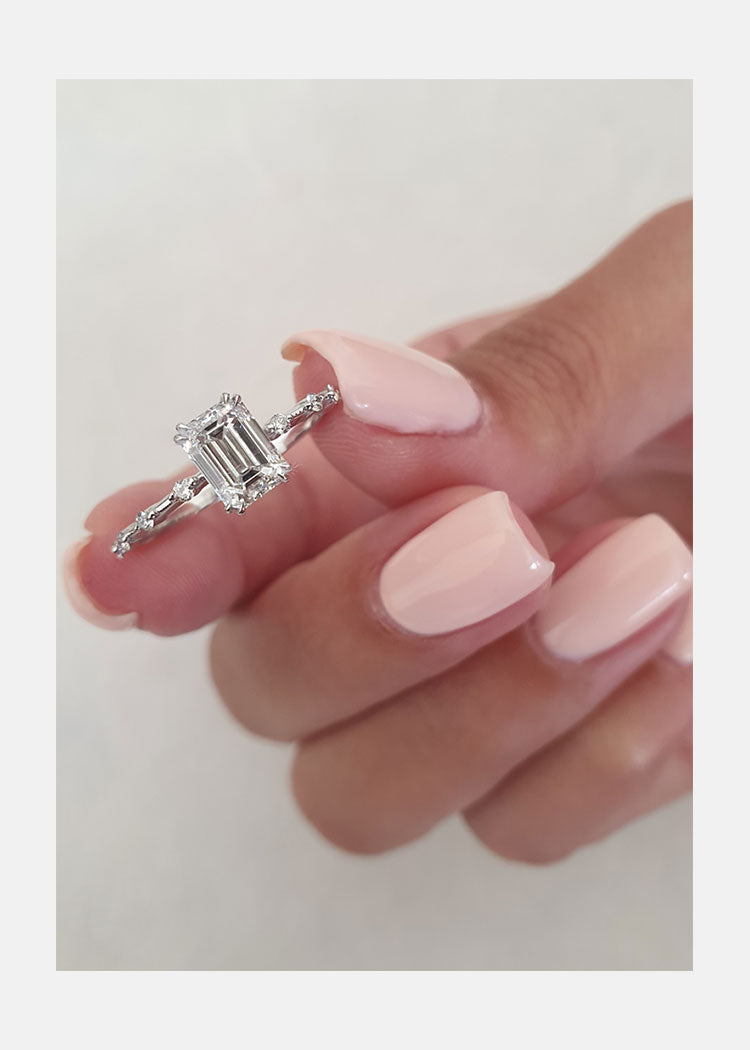 Emerald Solitaire Ring