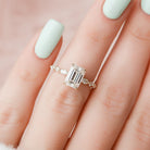 Hidden Halo Moissanite Ring