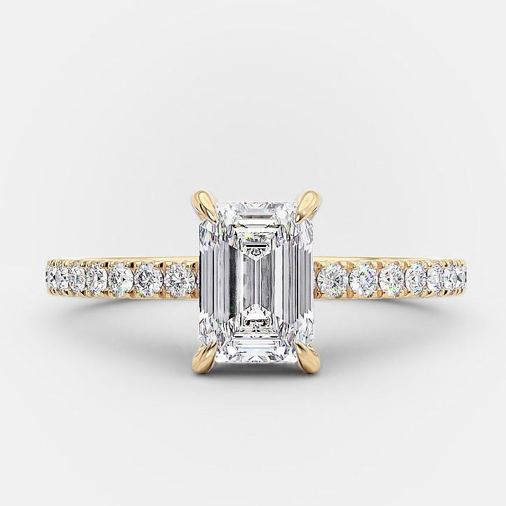 Hidden Halo Moissanite Ring