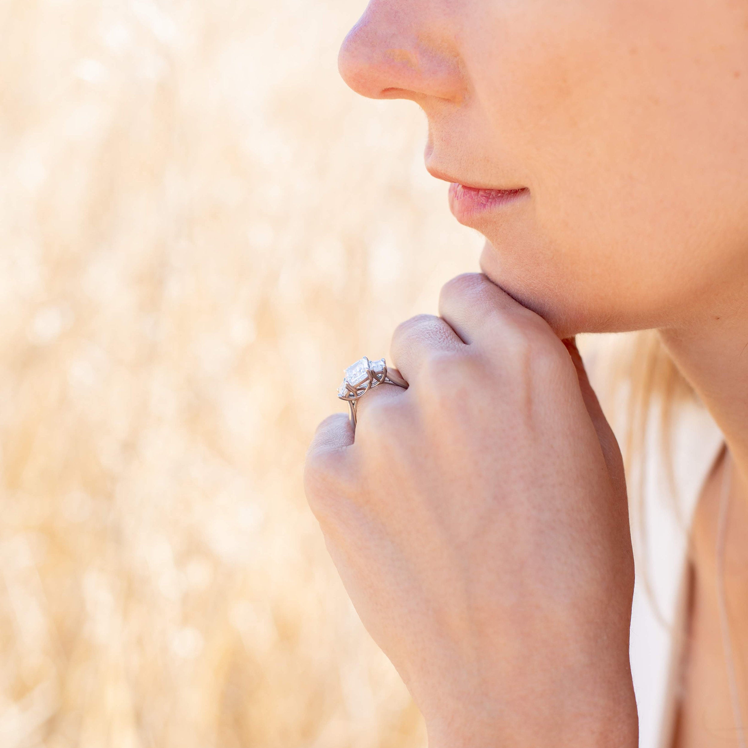 Moissanite Ring for Women