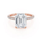 Hidden Halo Moissanite Engagement Ring