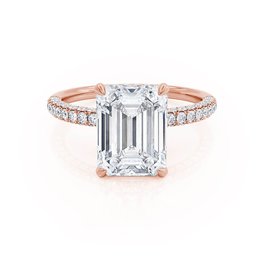 Hidden Halo Moissanite Engagement Ring