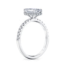 Emerald Hidden Halo Ring