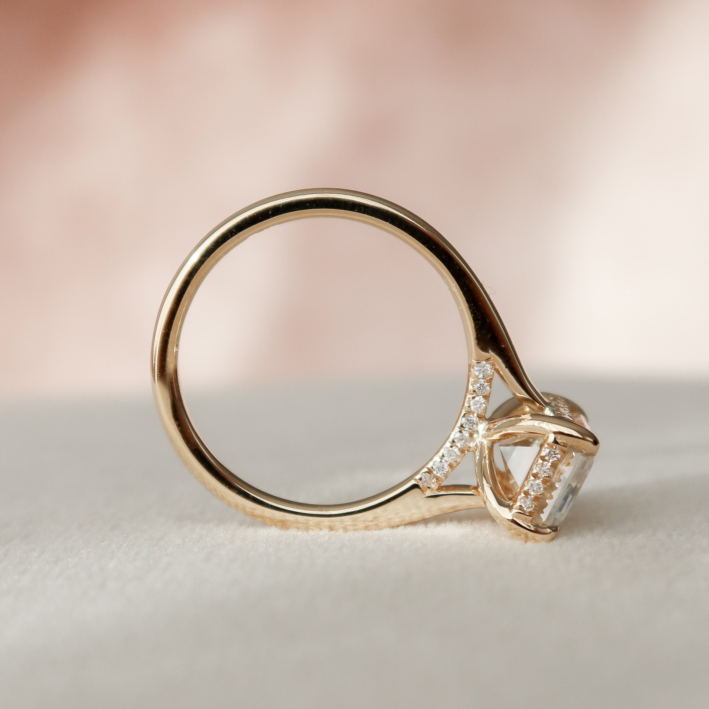 Emerald Bridal Ring