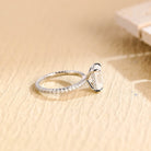 Emerald Hidden Halo Ring