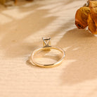 Emerald Solitaire Engagement Ring