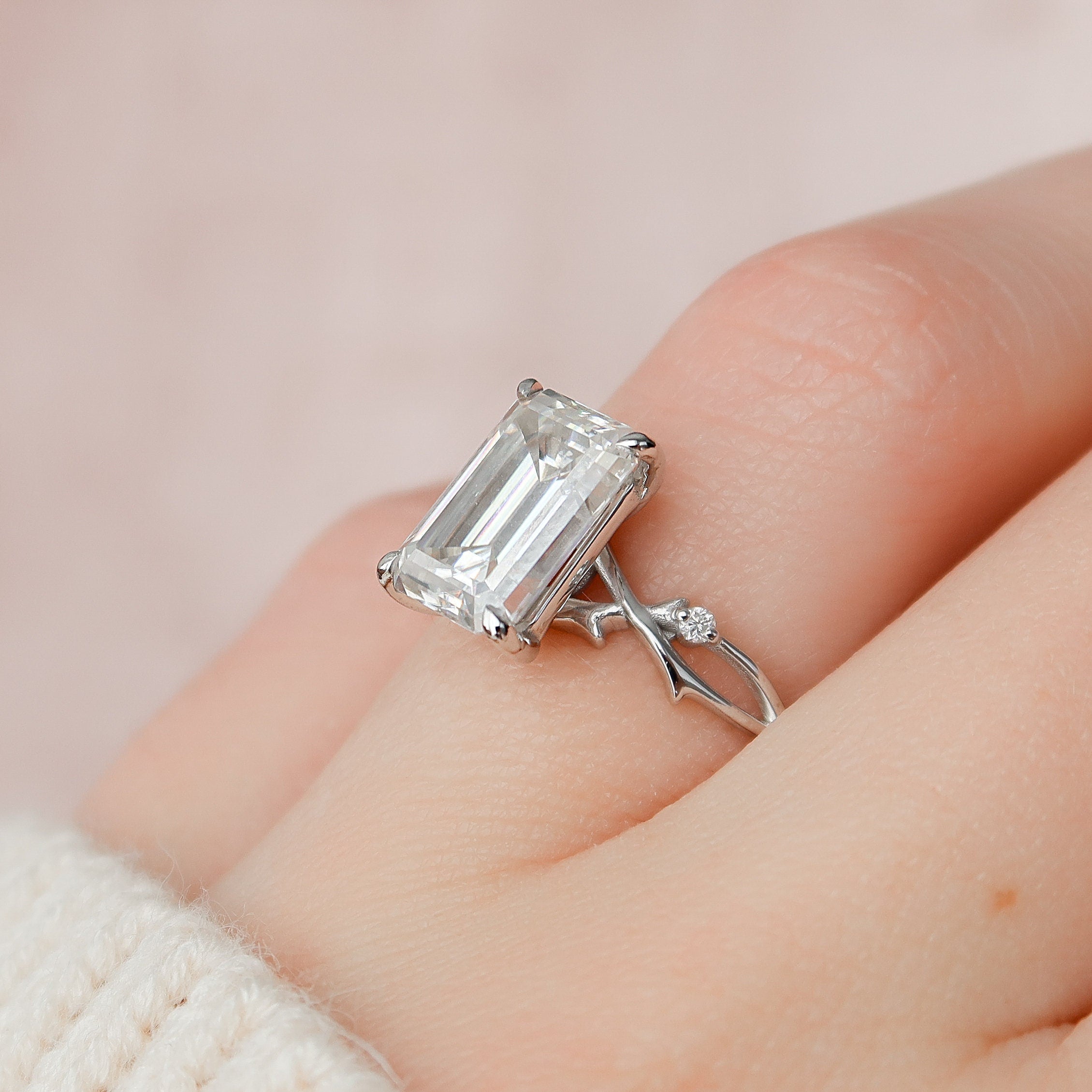 Moissanite Engagement Ring USA