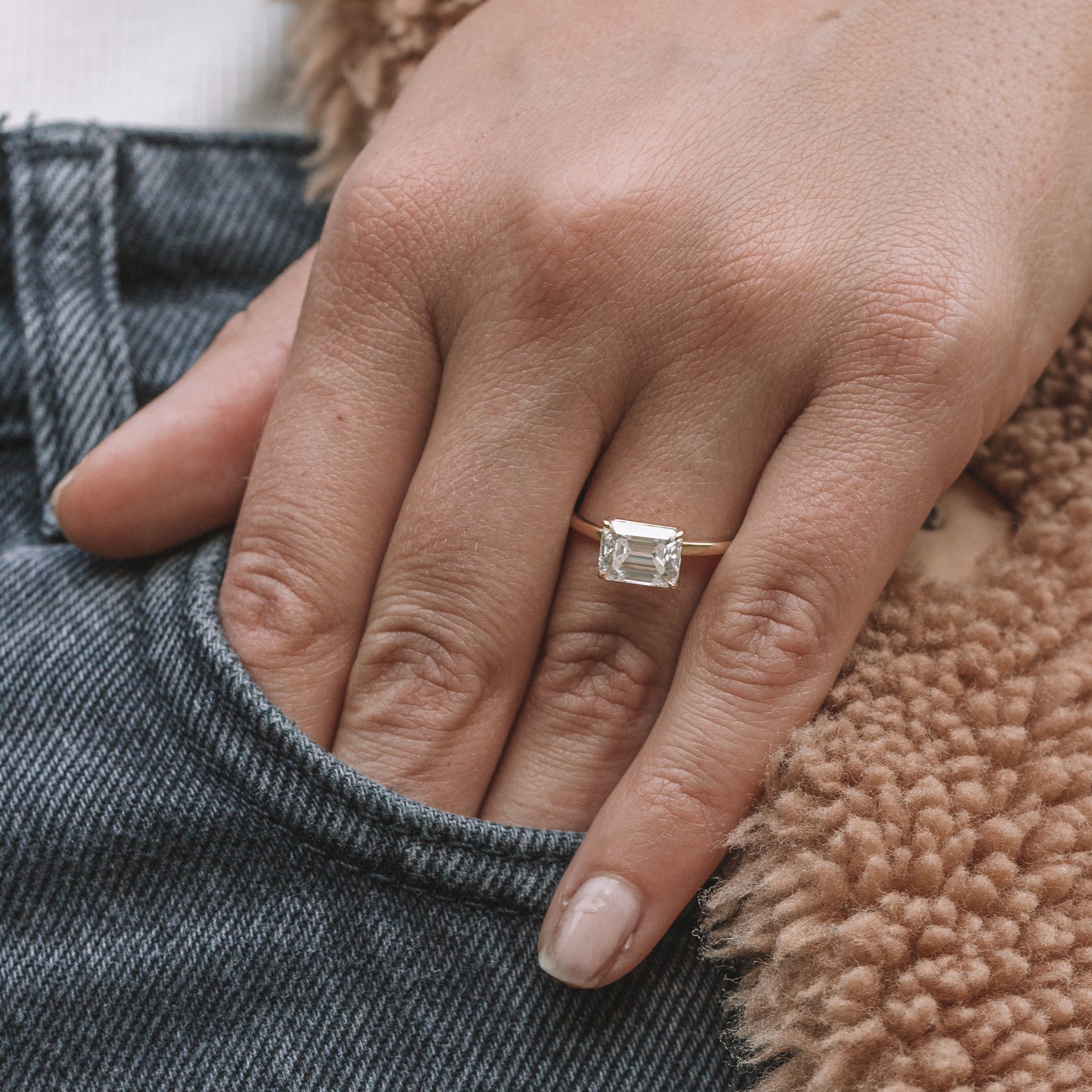 Emerald Solitaire Ring