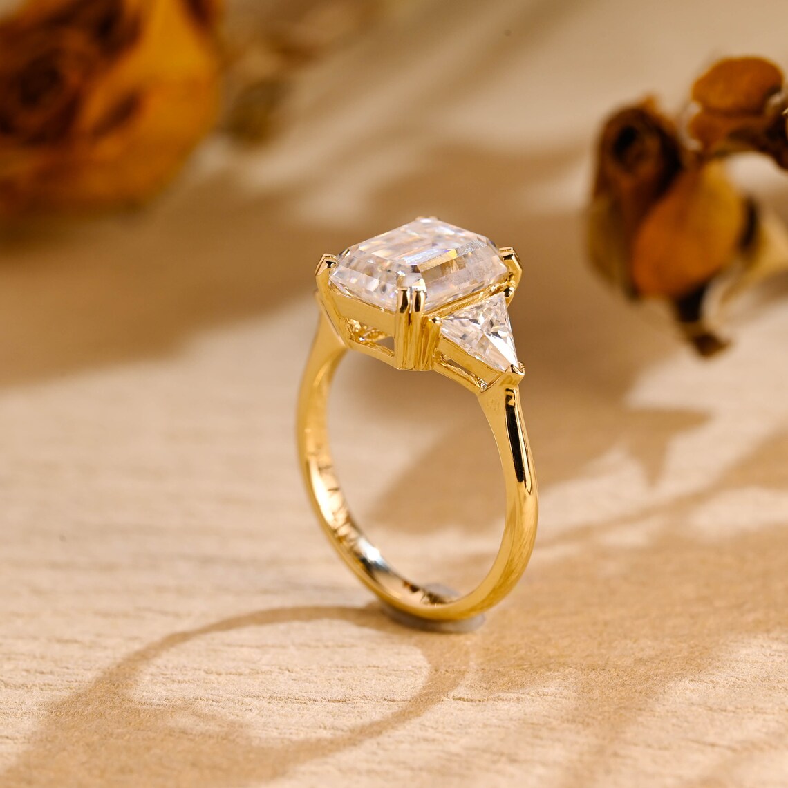 Moissanite Diamond Engagement Ring