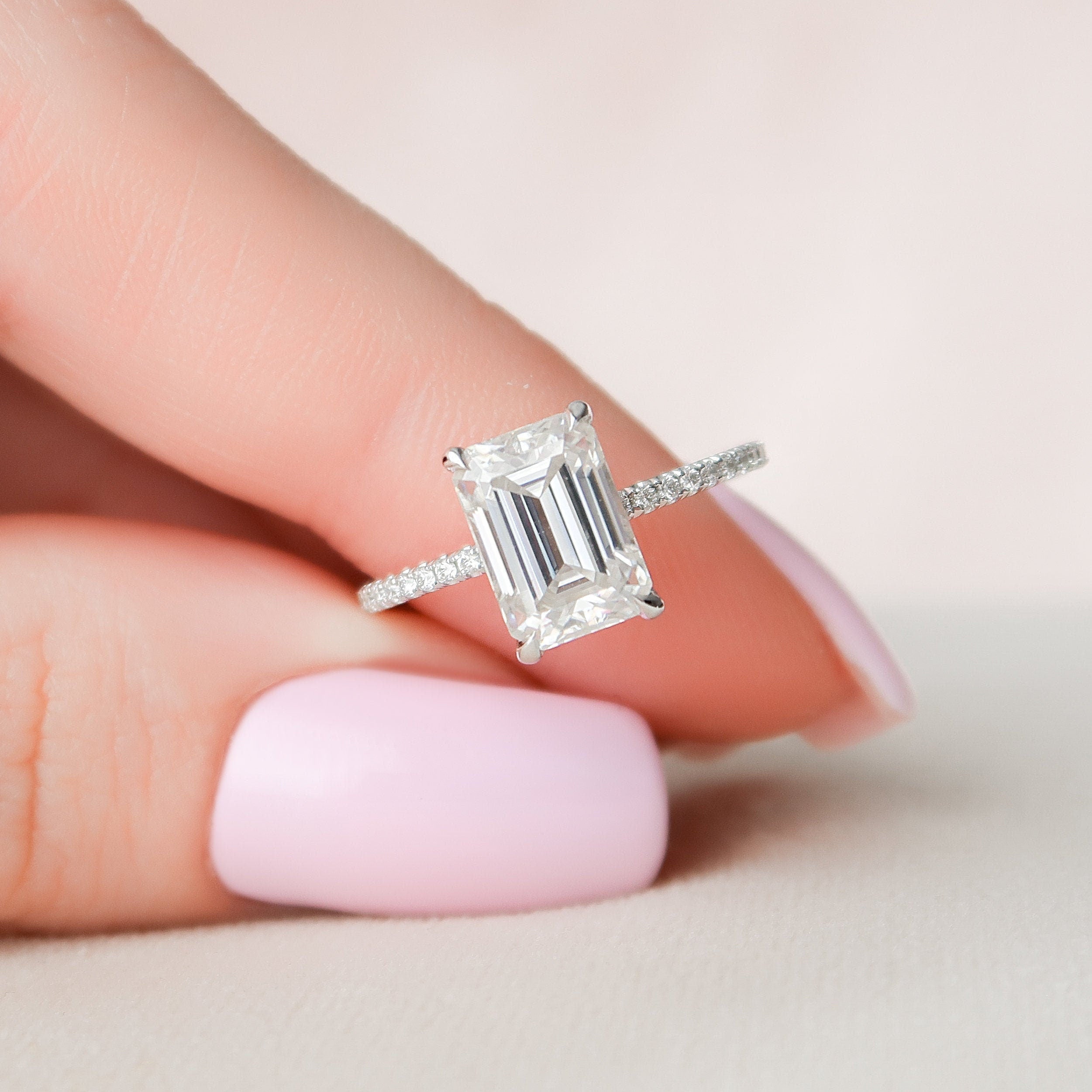 2.50CT Moissanite Engagement Ring