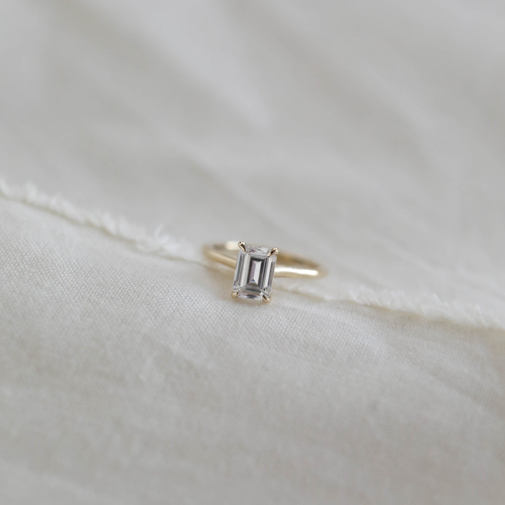 Emerald Cut Bridal Ring