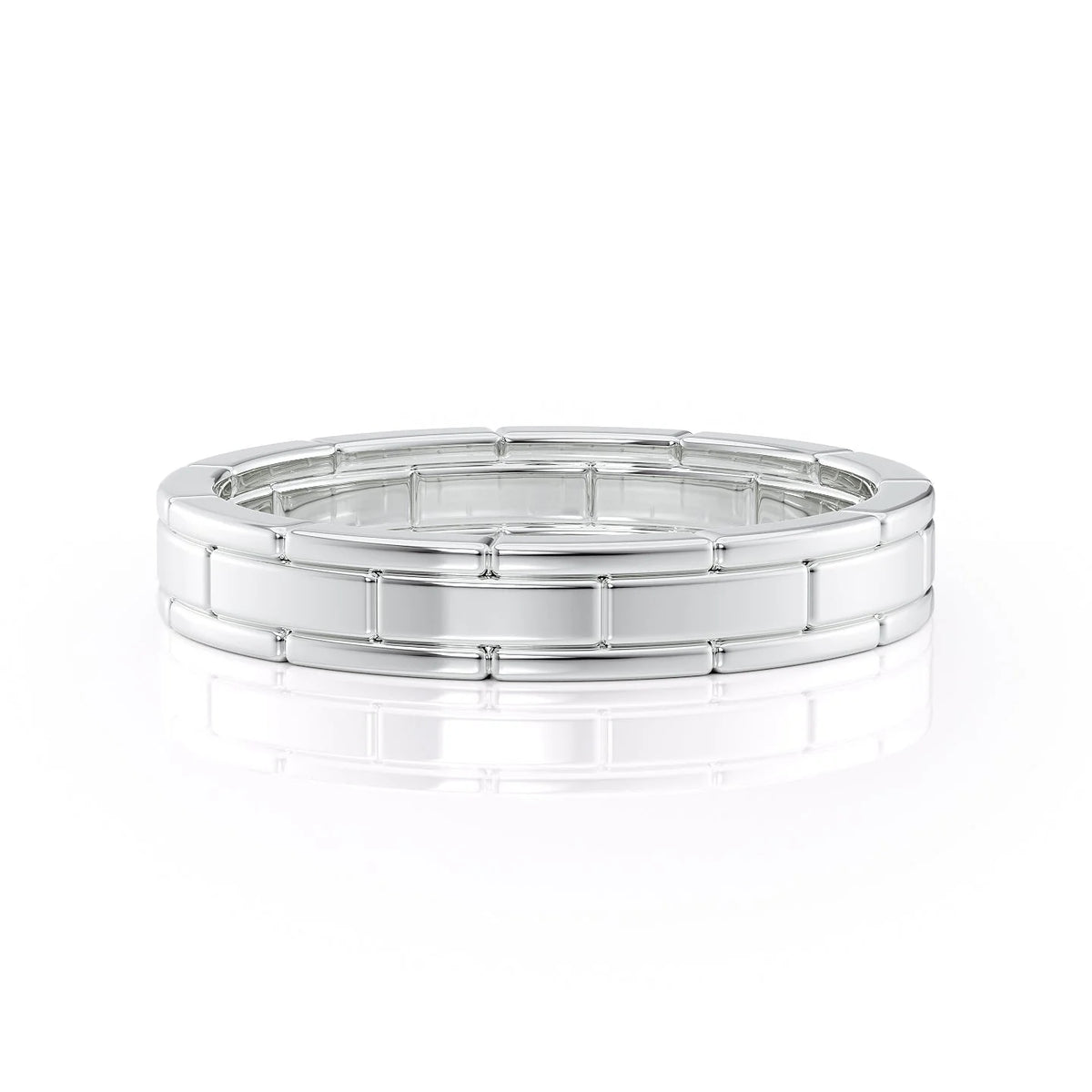Brick Style Wedding Stacking Band
Geometric Wedding Band
Textured Wedding Ring