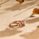 Unique Moissanite Engagement Ring