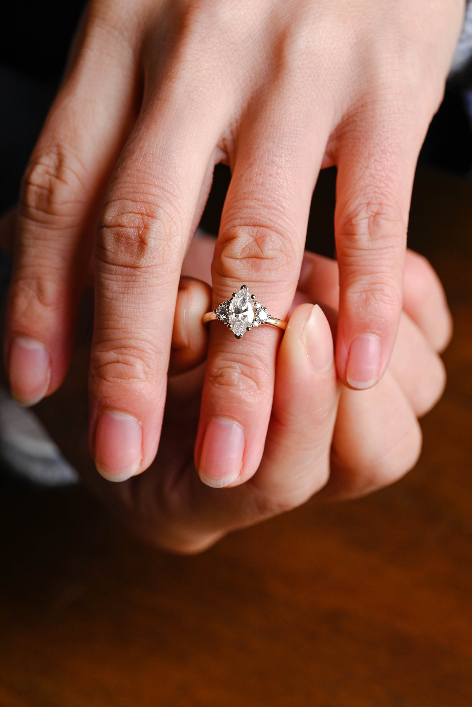 Cluster Setting Engagement Ring
