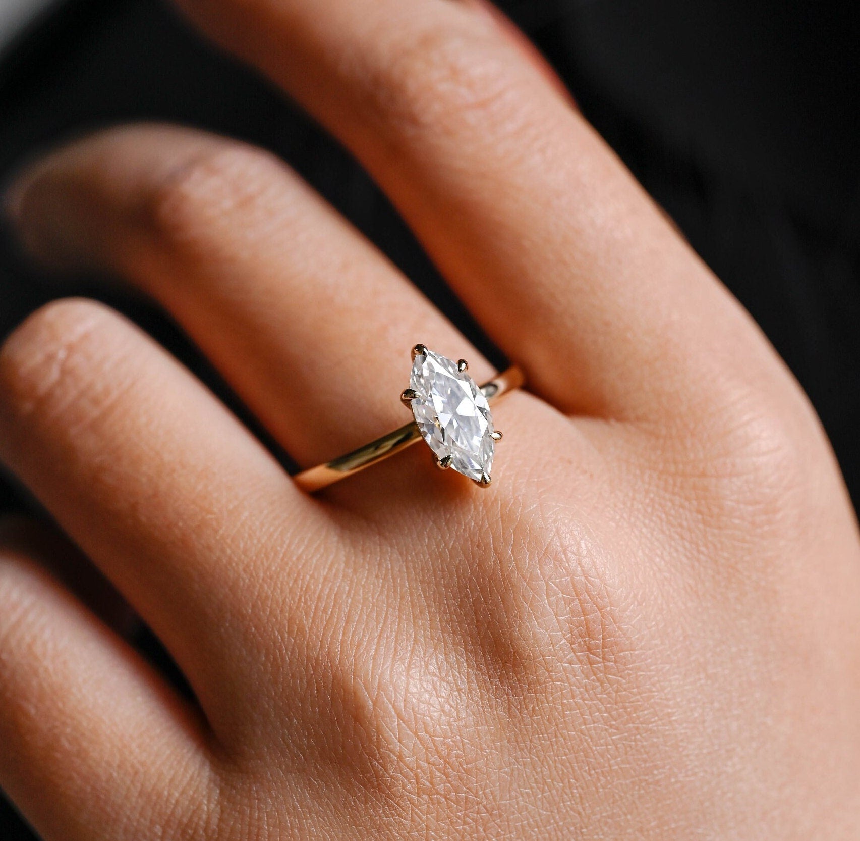 Marquise Engagement Ring for Women